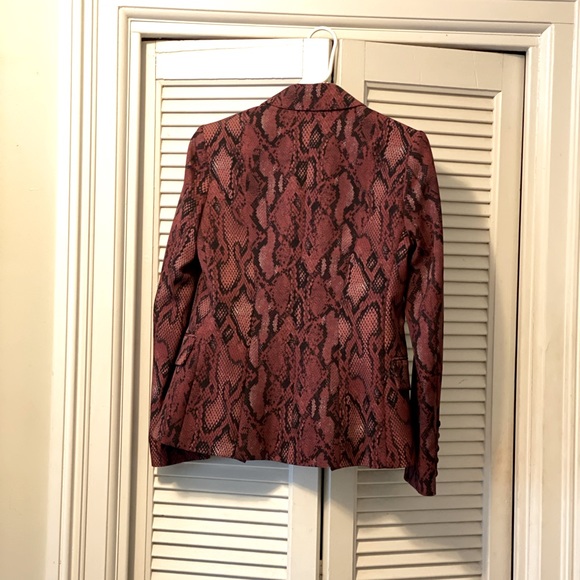 L’Agence Animal Print Blazer - Size 4 - Picture 3 of 6